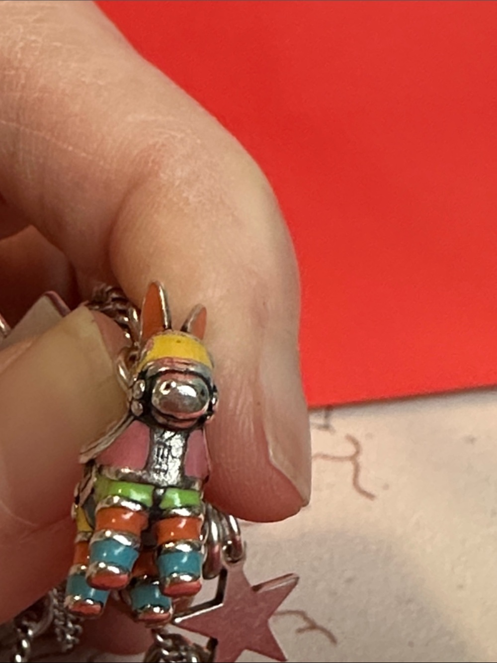 James Avery Piñata 🪅 🫏 sterling silver enamel charm - Picture 5 of 6